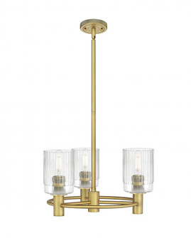 Hadley - 3 Light - 19 inch - Brushed Brass - Pendant (3442|434-3CR-BB-G342)
