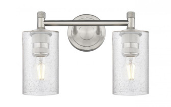 Clymer - 2 Light - 12 inch - Satin Nickel - Bath Vanity Light (3442|434-2W-SN-G804)