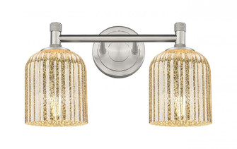 Crown Point - 2 Light - 14 inch - Satin Nickel - Bath Vanity Light (3442|434-2W-SN-G559-5ME)