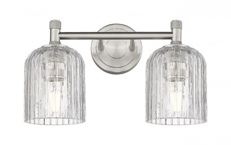 Crown Point - 2 Light - 14 inch - Satin Nickel - Bath Vanity Light (3442|434-2W-SN-G559-5CL)
