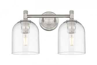 Bella - 2 Light - 14 inch - Satin Nickel - Bath Vanity Light (3442|434-2W-SN-G558-6CL)