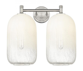Brookhaven Cloche - 2 Light - 15 inch - Satin Nickel - Bath Vanity Light (3442|434-2W-SN-G482-7OP)