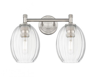 Preston Bulb - 2 Light - 14 inch - Satin Nickel - Bath Vanity Light (3442|434-2W-SN-G459-6CL)