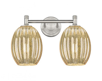 Preston Bulb - 2 Light - 14 inch - Satin Nickel - Bath Vanity Light (3442|434-2W-SN-G459-6ME)
