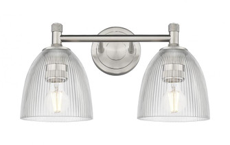 Castile - 2 Light - 14 inch - Satin Nickel - Bath Vanity Light (3442|434-2W-SN-G382)