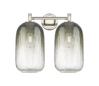 Brookhaven Cloche - 2 Light - 15 inch - Polished Nickel - Bath Vanity Light (3442|434-2W-PN-G482-7SL)