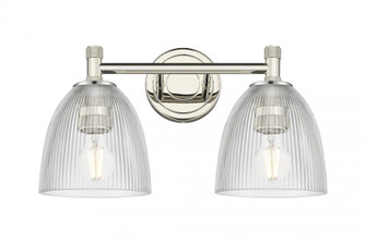 Castile - 2 Light - 14 inch - Polished Nickel - Bath Vanity Light (3442|434-2W-PN-G382)