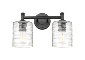 Cobbleskill - 2 Light - 13 inch - Matte Black - Bath Vanity Light (3442|434-2W-BK-G1113)