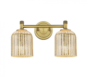 Crown Point - 2 Light - 14 inch - Brushed Brass - Bath Vanity Light (3442|434-2W-BB-G559-5ME)