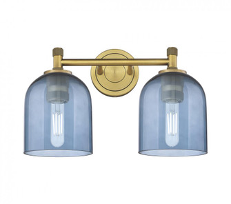 Bella - 2 Light - 14 inch - Brushed Brass - Bath Vanity Light (3442|434-2W-BB-G558-6BL)