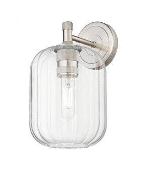 Preston Cylinder - 1 Light - 7 inch - Satin Nickel - Sconce (3442|434-1W-SN-G460-7CL)