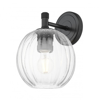 Preston Globe - 1 Light - 7 inch - Matte Black - Sconce (3442|434-1W-BK-G458-7CL)