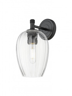 Preston Flute - 1 Light - 6 inch - Matte Black - Sconce (3442|434-1W-BK-G457-6CL)