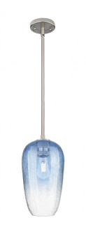 Brookhaven Flute - 1 Light - 7 inch - Satin Nickel - Pendant (3442|434-1S-SN-G484-7SB)