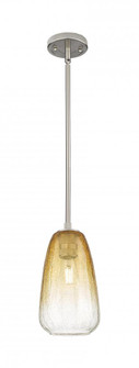 Brookhaven Almond - 1 Light - 6 inch - Satin Nickel - Pendant (3442|434-1S-SN-G480-6AM)