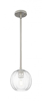 Preston Globe - 1 Light - 7 inch - Satin Nickel - Pendant (3442|434-1S-SN-G458-7CL)