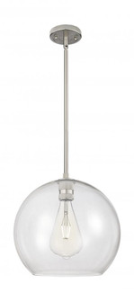 Astor - 1 Light - 14 inch - Satin Nickel - Pendant (3442|434-1S-SN-G122-14)