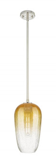 Brookhaven Flute - 1 Light - 7 inch - Polished Nickel - Pendant (3442|434-1S-PN-G484-7AM)
