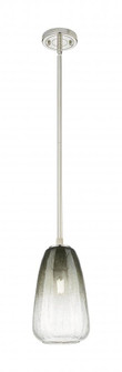 Brookhaven Almond - 1 Light - 6 inch - Polished Nickel - Pendant (3442|434-1S-PN-G480-6SL)