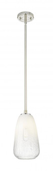 Brookhaven Almond - 1 Light - 6 inch - Polished Nickel - Pendant (3442|434-1S-PN-G480-6OP)