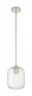 Preston Cylinder - 1 Light - 7 inch - Polished Nickel - Pendant (3442|434-1S-PN-G460-7CL)