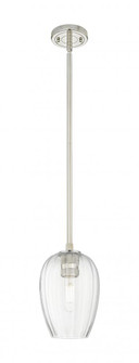 Preston Flute - 1 Light - 6 inch - Polished Nickel - Pendant (3442|434-1S-PN-G457-6CL)