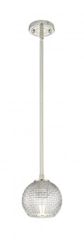 Athens - 1 Light - 6 inch - Polished Nickel - Pendant (3442|434-1S-PN-G122C-6CL)
