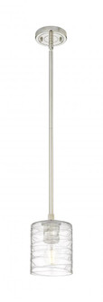 Cobbleskill - 1 Light - 5 inch - Polished Nickel - Pendant (3442|434-1S-PN-G1113)