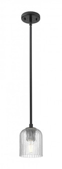 Crown Point - 1 Light - 5 inch - Matte Black - Pendant (3442|434-1S-BK-G559-5SDY)
