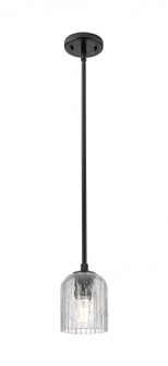Crown Point - 1 Light - 5 inch - Matte Black - Pendant (3442|434-1S-BK-G559-5CL)