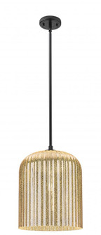 Crown Point - 1 Light - 5 inch - Matte Black - Pendant (3442|434-1S-BK-G559-12ME)