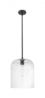 Crown Point - 1 Light - 5 inch - Matte Black - Pendant (3442|434-1S-BK-G559-12CL)