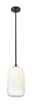 Brookhaven Cloche - 1 Light - 7 inch - Matte Black - Pendant (3442|434-1S-BK-G482-7OP)