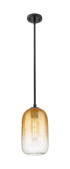 Brookhaven Cloche - 1 Light - 7 inch - Matte Black - Pendant (3442|434-1S-BK-G482-7AM)