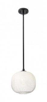 Brookhaven Sphere - 1 Light - 11 inch - Matte Black - Pendant (3442|434-1S-BK-G481-10OP)