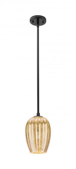 Preston Flute - 1 Light - 6 inch - Matte Black - Pendant (3442|434-1S-BK-G457-6ME)