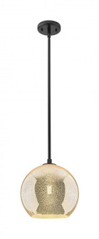 Athens - 1 Light - 10 inch - Matte Black - Pendant (3442|434-1S-BK-G128-10)