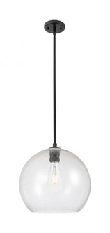 Astor - 1 Light - 14 inch - Matte Black - Pendant (3442|434-1S-BK-G124-14)