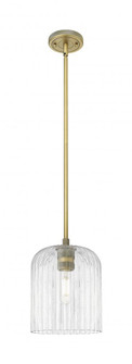 Crown Point - 1 Light - 5 inch - Brushed Brass - Pendant (3442|434-1S-BB-G559-8CL)