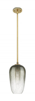 Brookhaven Flute - 1 Light - 7 inch - Brushed Brass - Pendant (3442|434-1S-BB-G484-7SL)