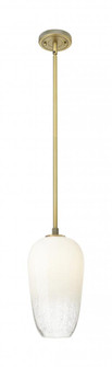 Brookhaven Flute - 1 Light - 7 inch - Brushed Brass - Pendant (3442|434-1S-BB-G484-7OP)
