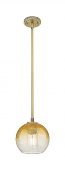 Brookhaven Globe - 1 Light - 8 inch - Brushed Brass - Pendant (3442|434-1S-BB-G483-8AM)