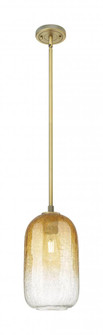 Brookhaven Cloche - 1 Light - 7 inch - Brushed Brass - Pendant (3442|434-1S-BB-G482-7AM)