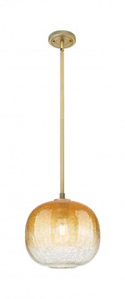 Brookhaven Sphere - 1 Light - 11 inch - Brushed Brass - Pendant (3442|434-1S-BB-G481-10AM)