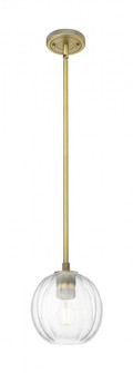 Preston Globe - 1 Light - 7 inch - Brushed Brass - Pendant (3442|434-1S-BB-G458-7CL)