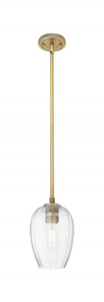 Preston Flute - 1 Light - 6 inch - Brushed Brass - Pendant (3442|434-1S-BB-G457-6CL)