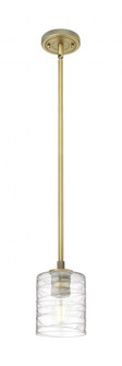 Cobbleskill - 1 Light - 5 inch - Brushed Brass - Pendant (3442|434-1S-BB-G1113)