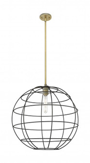 Lake Placid - 1 Light - 22 inch - Brushed Brass - Pendant (3442|434-1S-BB-CE-22-BK)