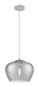 Fenton - 1 Light - 11 inch - Satin Nickel - Cord Hung - Pendant (3442|434-1P-SN-G93-L)