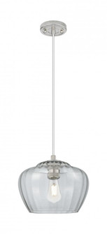 Fenton - 1 Light - 11 inch - Satin Nickel - Cord Hung - Pendant (3442|434-1P-SN-G92-L)